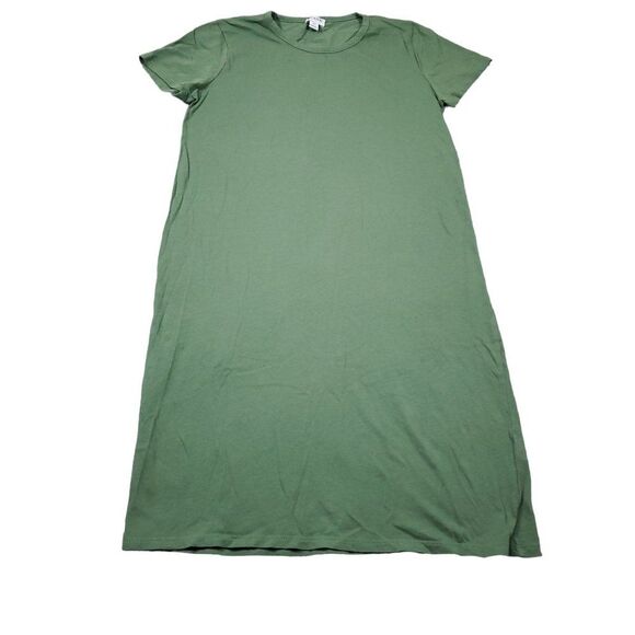 J. Crew Factory Green Short Sleeve T-Shirt Mini Dress Size XS 100% Cotton - Picture 1 of 8